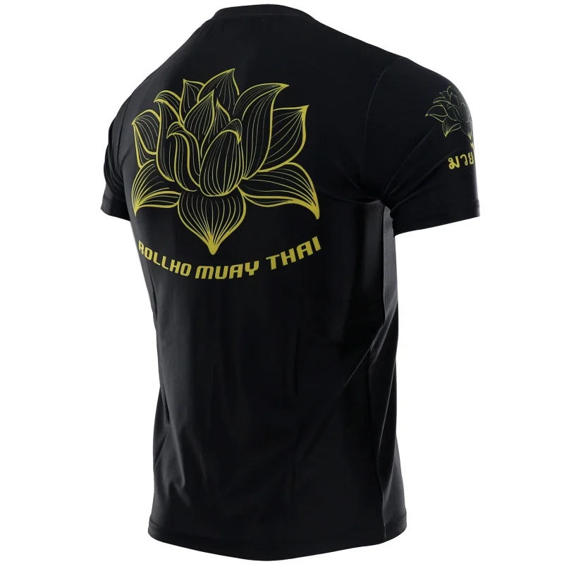Lotus Short Sleeve MMA Running Leisure Fight Sports T-shirt Comprehensive Fighting Training Fitness