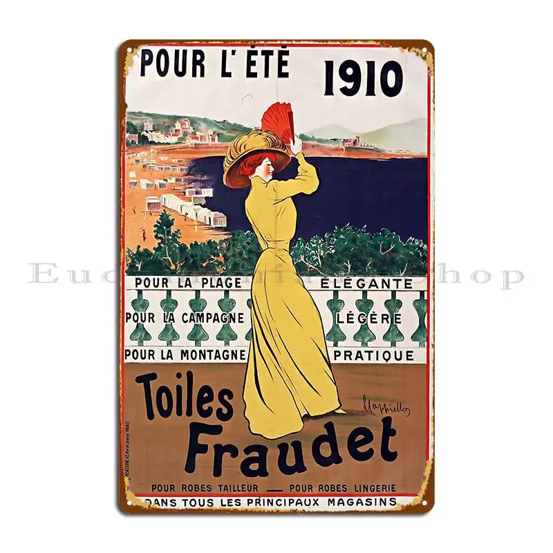 Leonetto Cappiello Toiles Fraudet Vintage Poster Metal Sign Printed Printing Kitchen Garage Decoration Tin Sign Poster