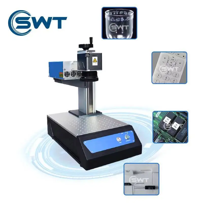 DXF PLT BMP AI DWG グラフィック形式をサポートする 5W UV レーザー マーキング ハイン