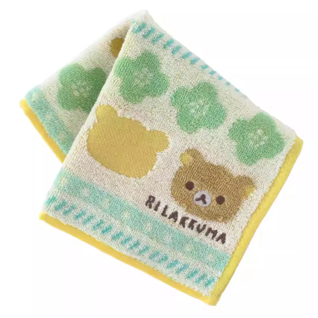 New Cute Rilakkuma Bear Kids Cotton Fabric Baby Burp Cloths Small Blanket Towels for Children