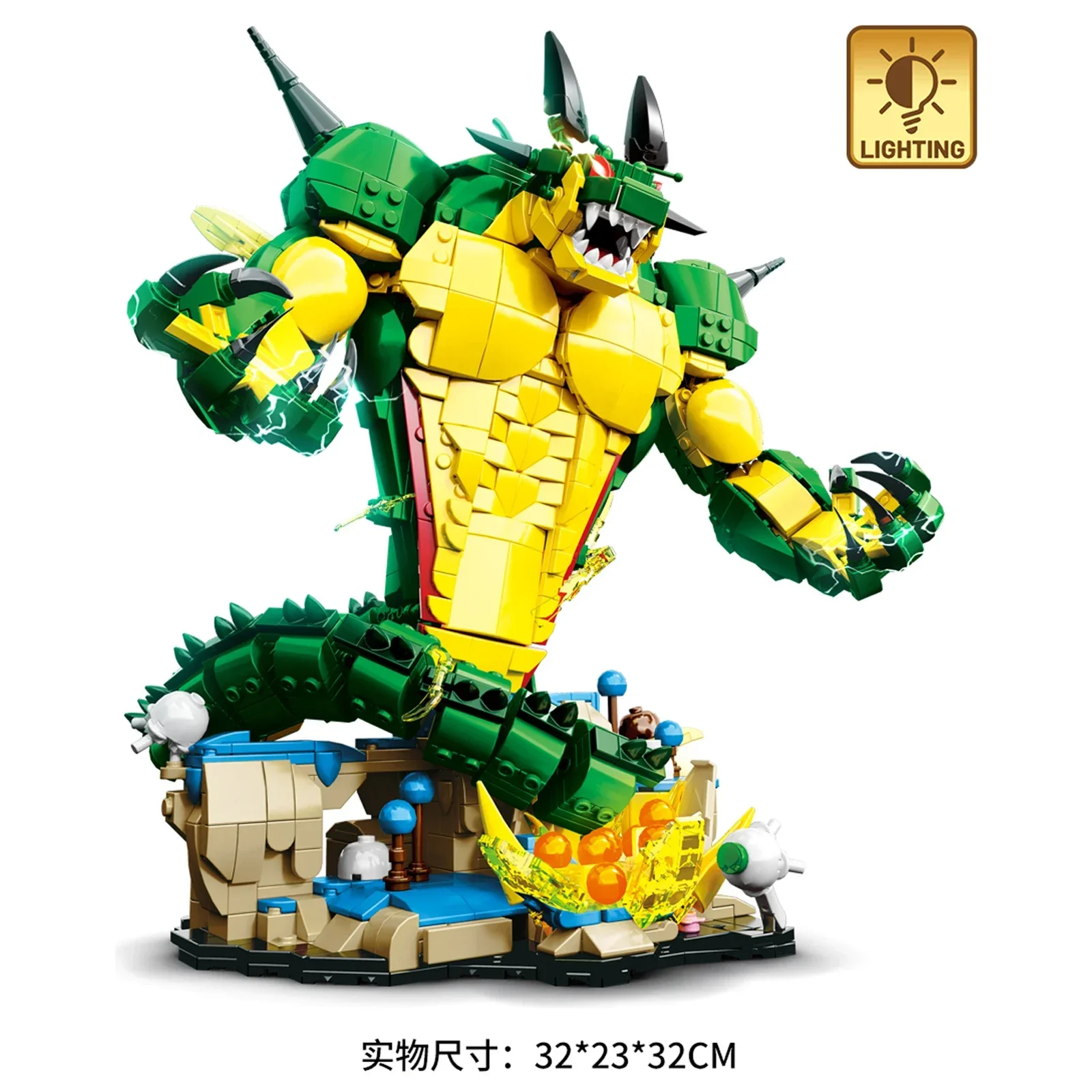 

Новый DK5001 1907 шт. MOC Idea аниме Shenlong строительные блоки модель дракона кирпичи сборка игрушек для детей подарочный набор на день рождения