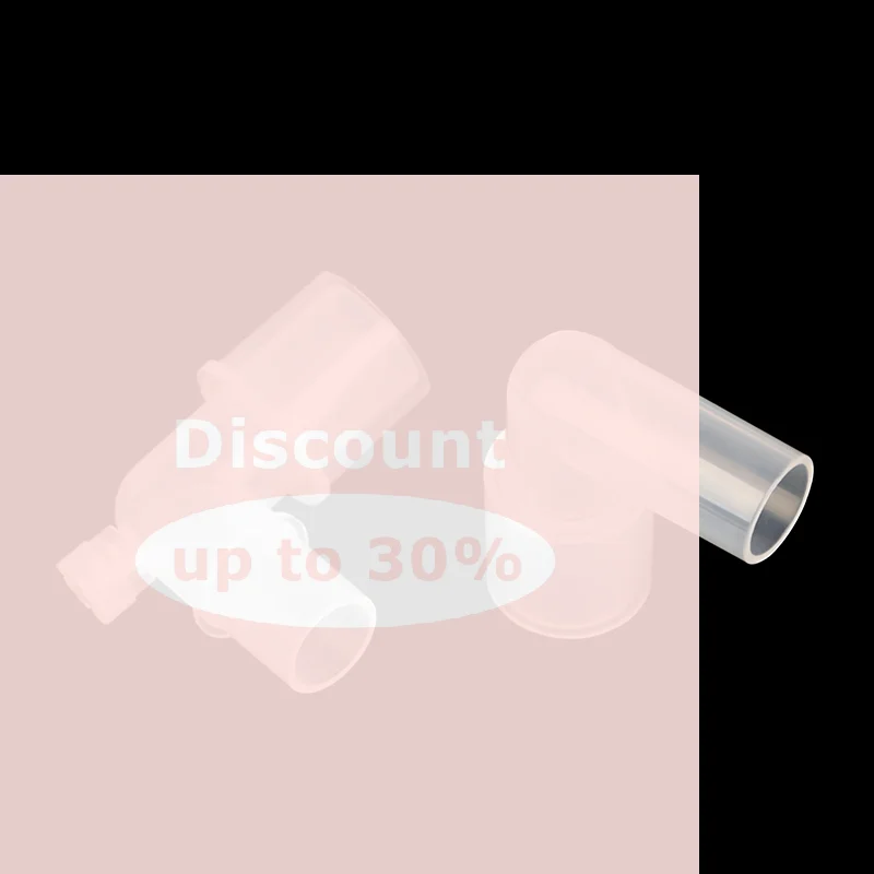 [1Pcs 90 Degree Plastic Anesthesia Tube L-shaped Connector Elbow Circuit Tracheal Intubation Connector]