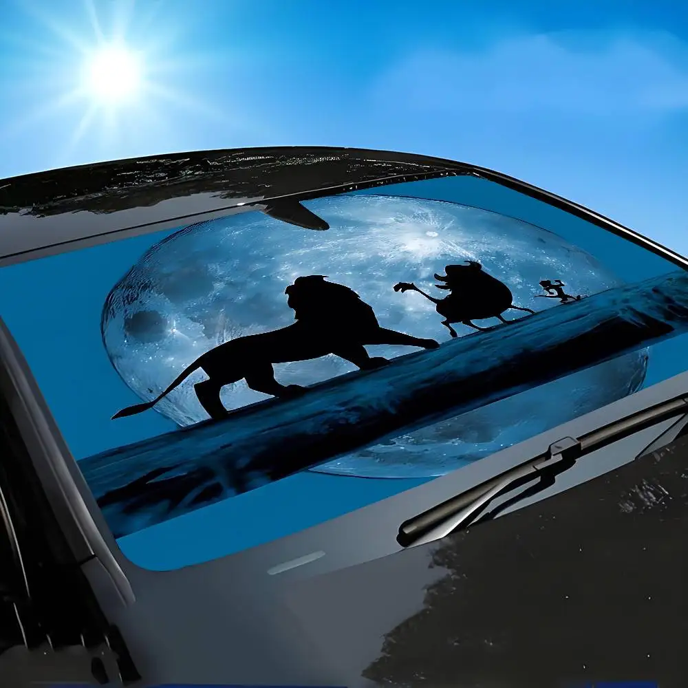 The L-Lion King Car Sunshade Curtains Windscreen Cover Windshield Car Window Sun Shade Auto Visor Car Accessories