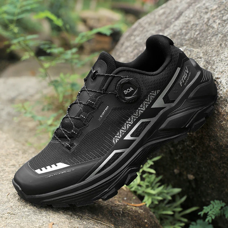 احذية الجري الرجالية 2025 جديد تنفس شبكة في الهواء الطلق على الطرق الوعرة حذاء للسير مسافات طويلة توسيد شقة لينة شبكة أحذية مشي للرجل