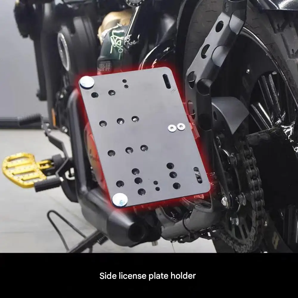

Napoleon Bob 450 500 ROCK 250 Chinchilla 450 Dark Flag 500 Left-side folding license plate holder, side license plate holder