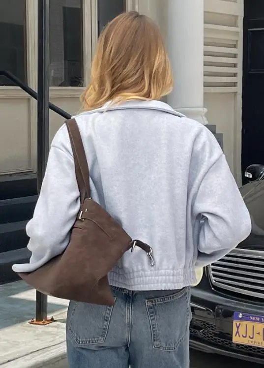 Women's Jacket 2026 Spring Casual Solid Color Casual Simple Stand Up Collar Zipper Front Slim Short Jacket Suitable for Parties