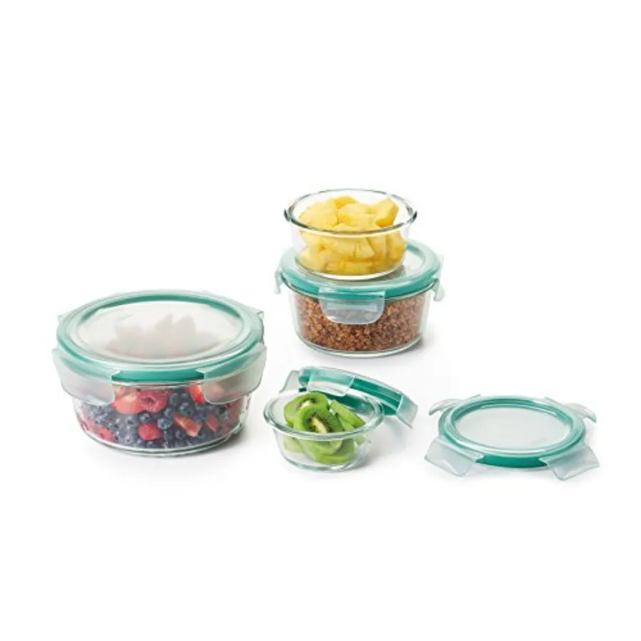

Good Grips 8 Piece Smart Seal Airtight Glass Round Container Set