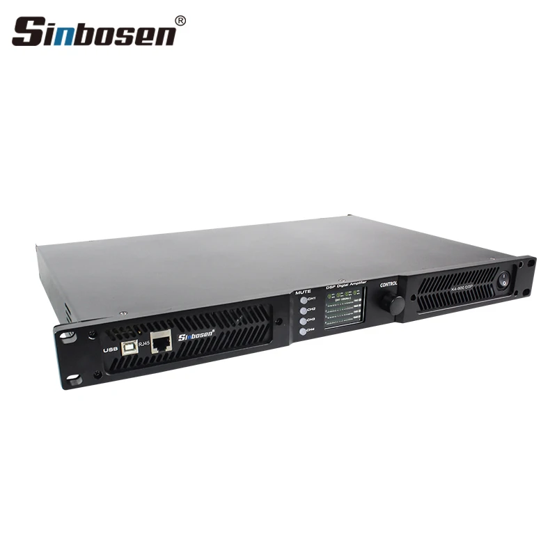 Sinbosen digital amplifier K4-800 DSP 1u 4 channel X 800W stereo Professional amplifier home outdoor audio for sale