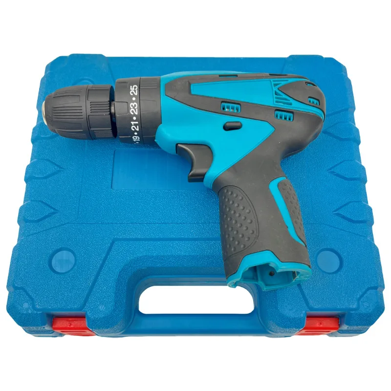 Cross-border lithium battery drill 12V rechargeable hand drill household multi-function electric screwdriver electric drill tool