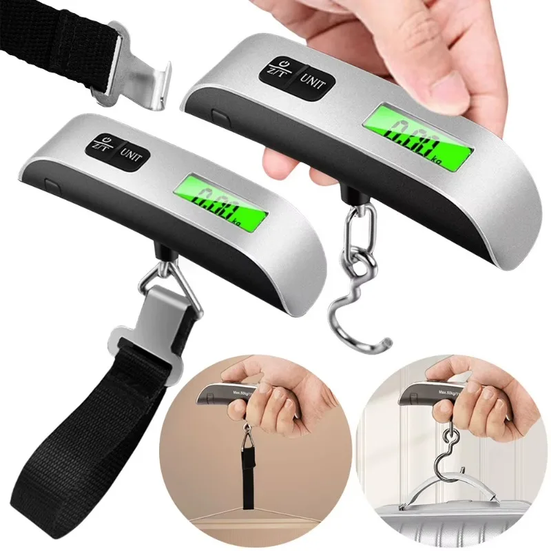 

1PC Portable Digital Luggage Weight Scale LCD Display Electronic Hanging Suitcase Travel Weighs Portable Scale