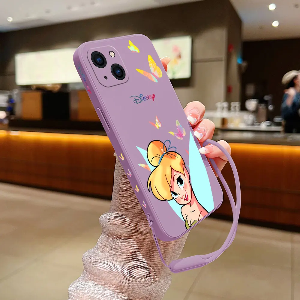 Cute Cartoon Tinkerbell Phone Case For Samsung Galaxy S23 S22 S21 S20 Ultra Plus FE S10 S9 S10E Note 20 ultra 10 9 Plus Cover