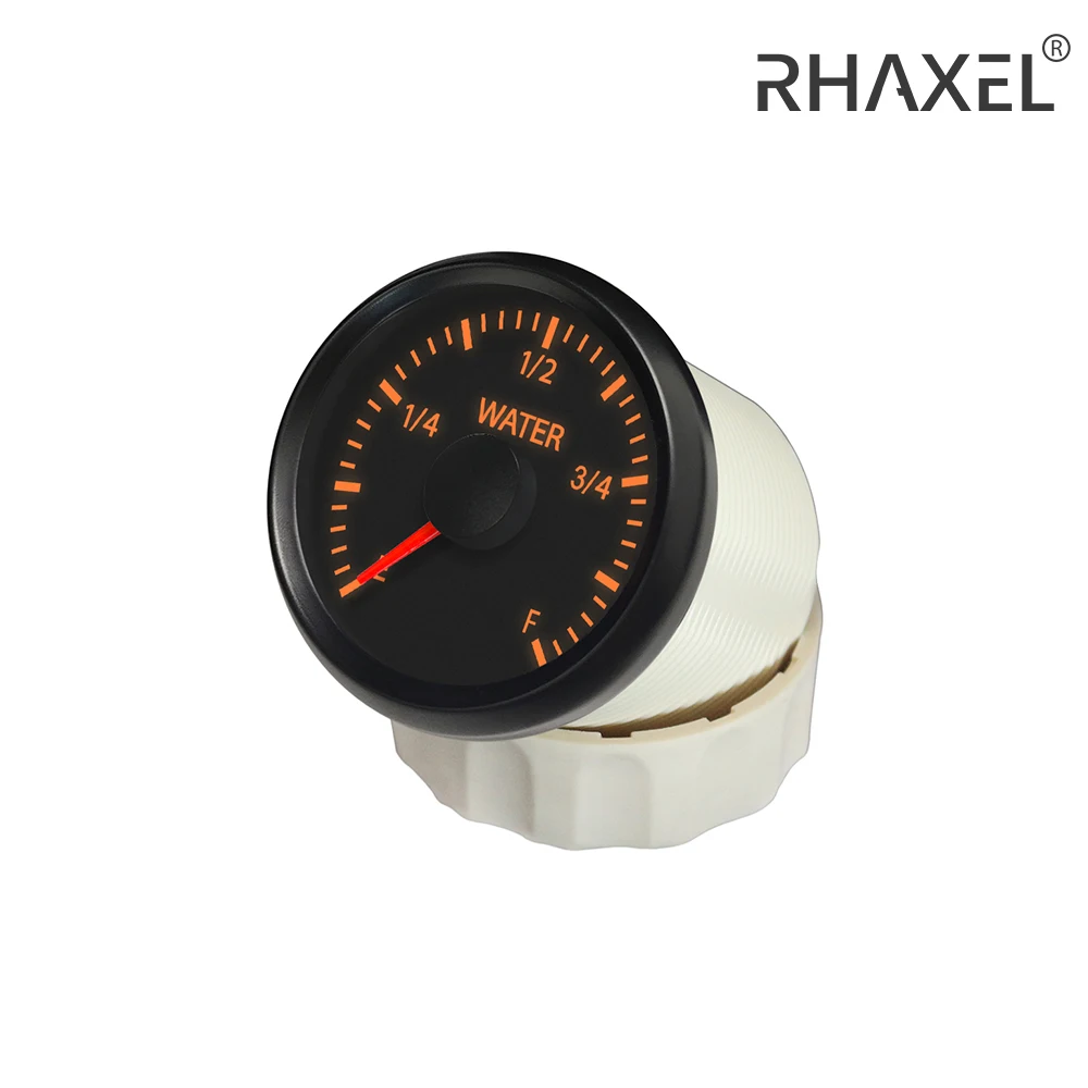RHAXEL 52mm Wi-Fi Water Level Gauge with Backlight Programmable Meter Compatible with All Signal Sensor 12V/24V for Car Boat
