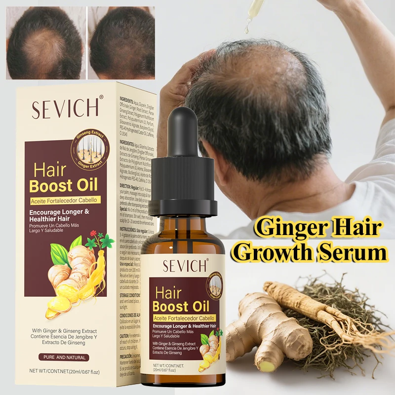 

Сыворотка для роста волос с имбирем, масло против выпадения волос, быстрое восстановление, утолщение волос, уход за кожей головы, необходимое для восстановления волос, утолщение