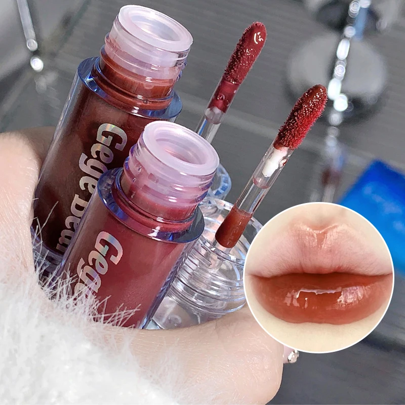 Gege bear three pack glaze color dazzling water gloss mirror lip gloss natural moisturizing student natural lipstick