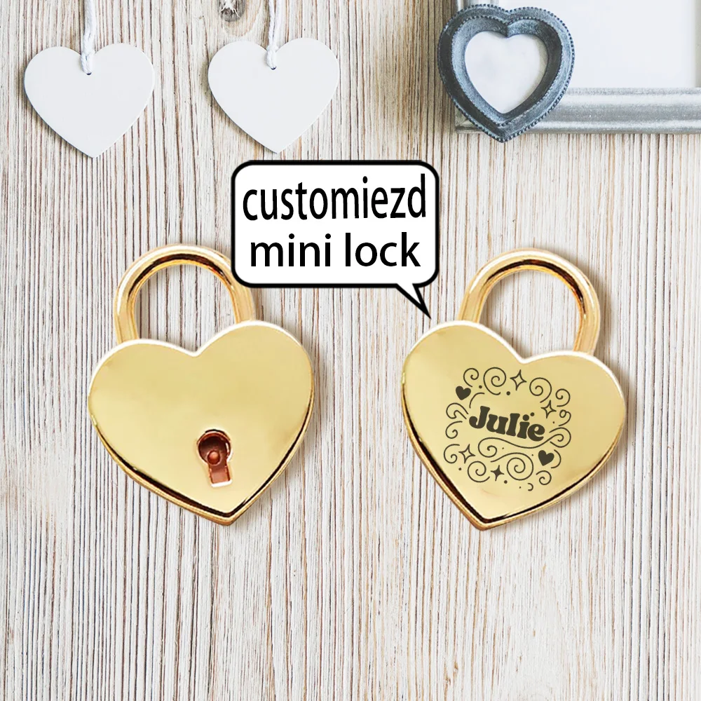 A Customized Love Lock Valentine's Day Lock Multi scene hanging decorative products Lovers commitment sentimental ornament