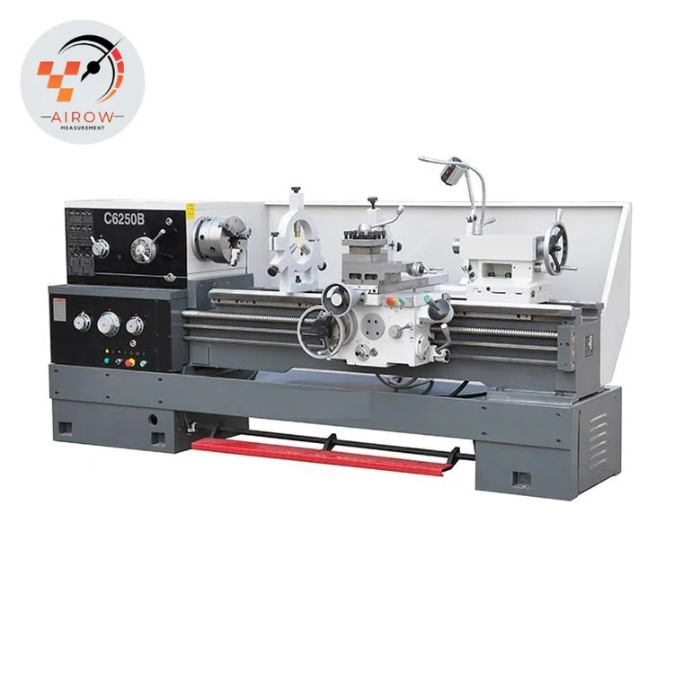 Torno Manual de Metal Airow CY6250L/1500 de Alta Velocidad con Gran Diámetro de Husillo, Torno Convencional para Metal