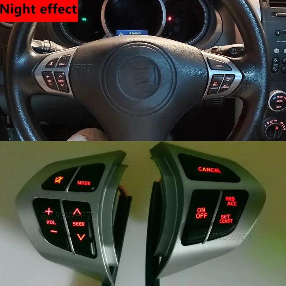Auto Multifunction Steering Wheel Button For Suzuki Grand Vitara 2007-2013 Music Multimedia Volume Adjust Cruise Control Switch view 6