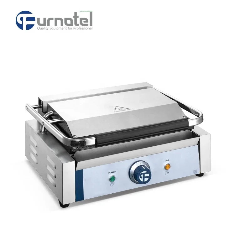 Discover Our Snacking Concept /Breakfast Sandwich Maker Contact Grill Machine /Iron Grooved Plate FSEPG-0403