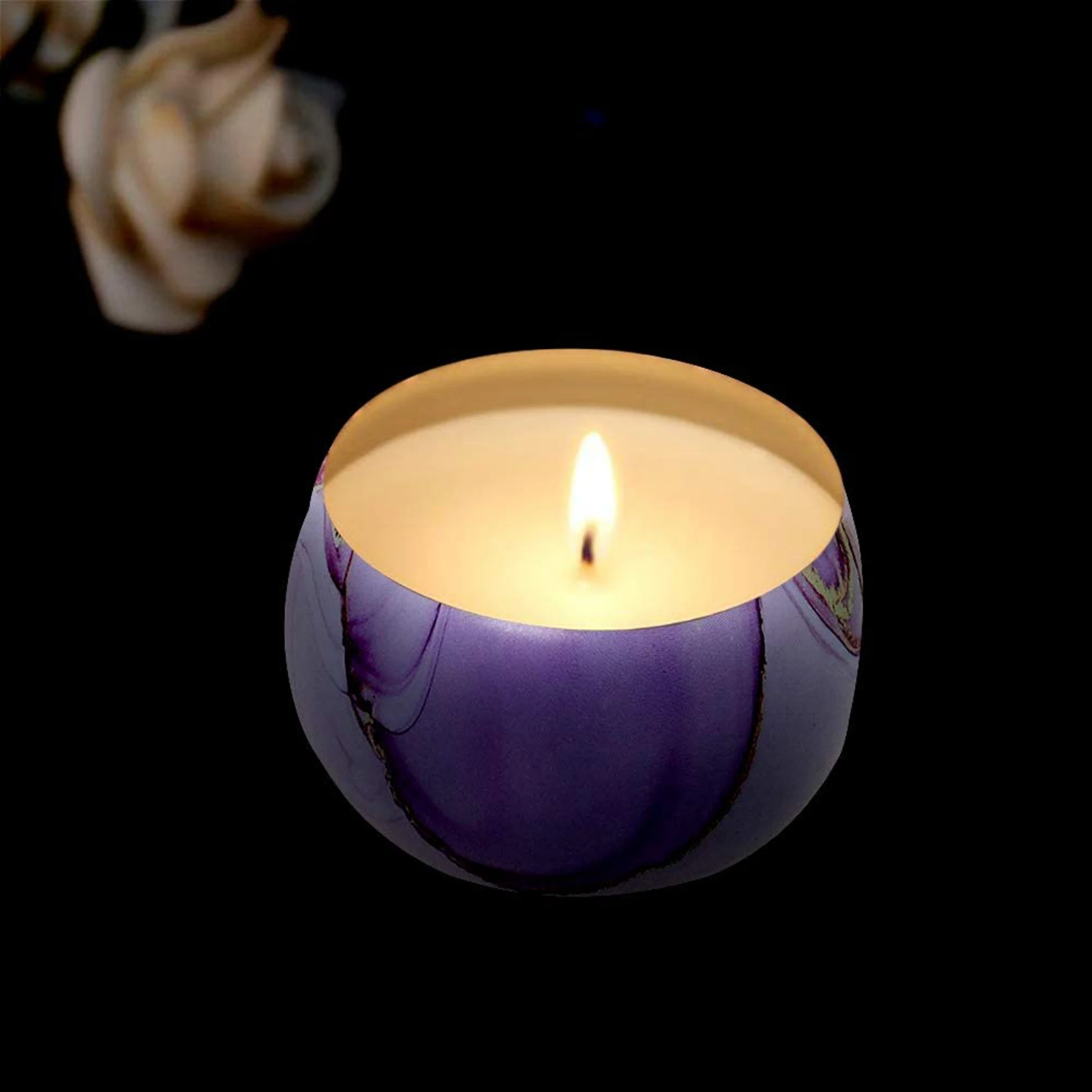 48Pcs Candle Tins For Candle Making Kit Empty Metal Candle Tin With Lids Storage Tins Reusable
