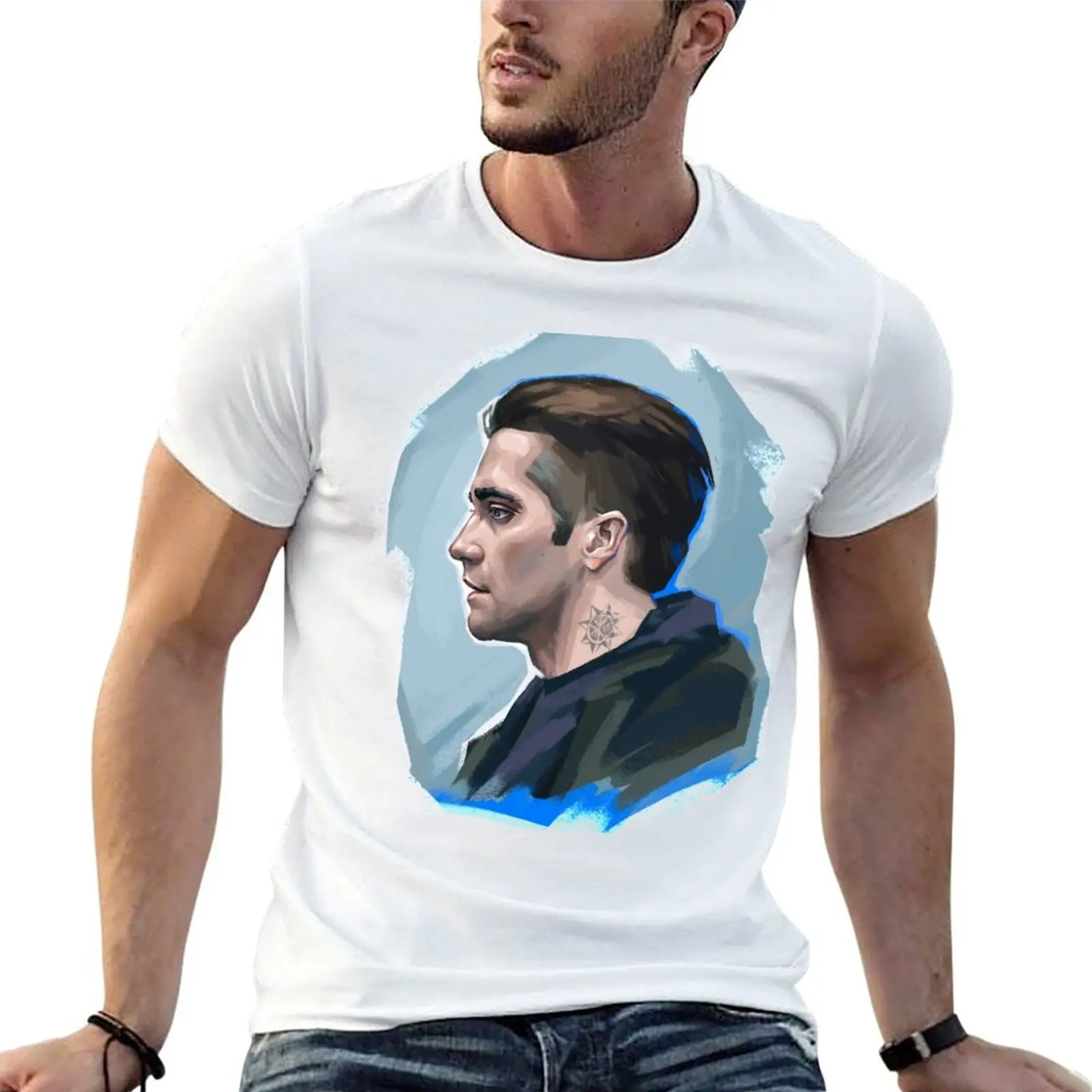 Jake Gyllenhaal T-Shirt Work Outdoor T-Shirt for Men