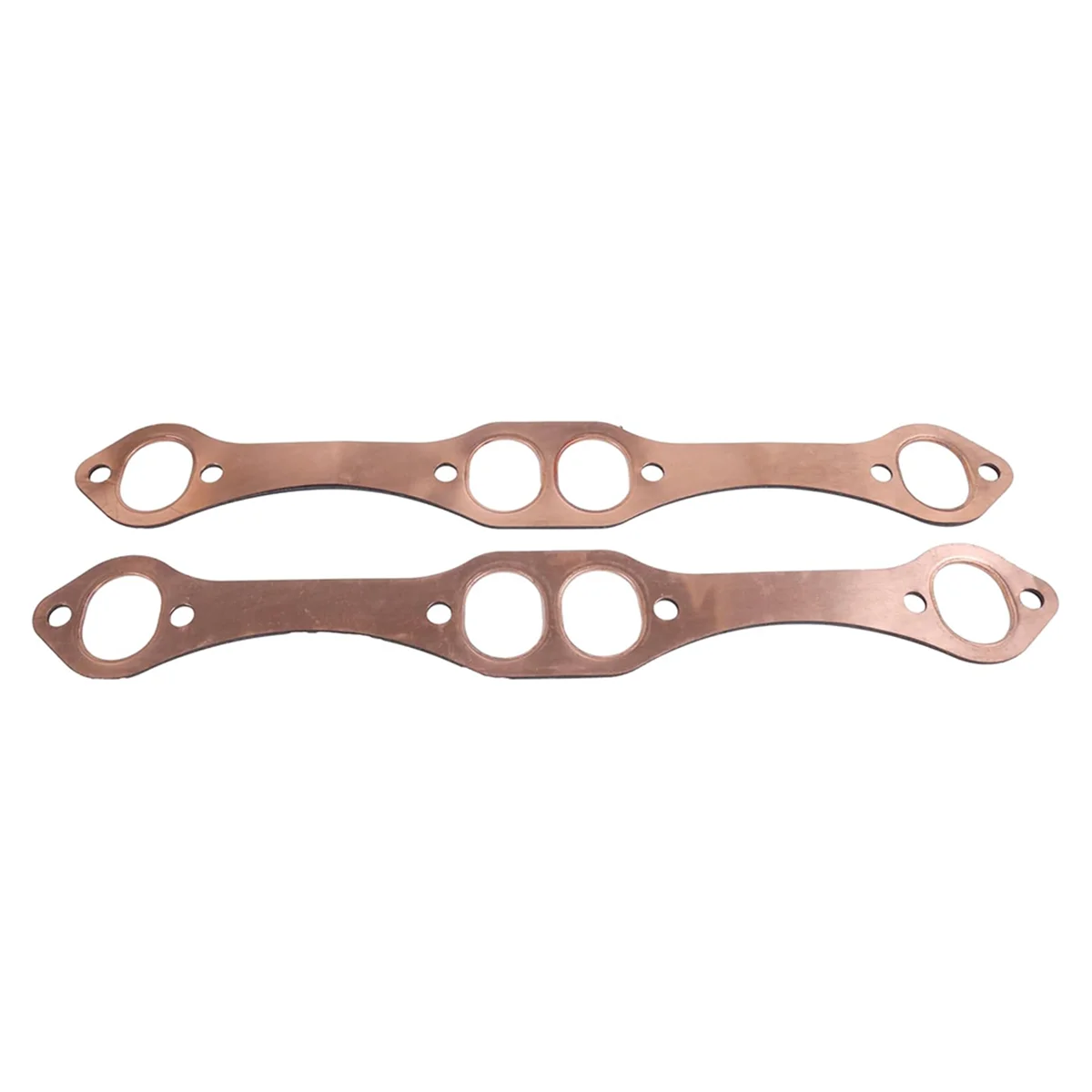 Car Oval Port Copper Exhaust Pipe Gaskets PH306 for Chevy SBC 327 305 383 Engines Gaskets