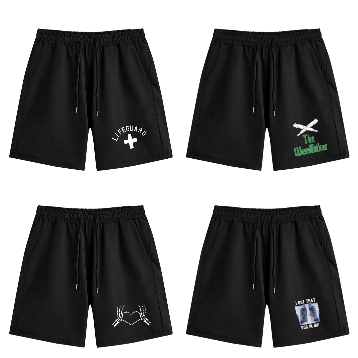 

Новинка лета 2024, мужские шорты с принтом, летние шорты для бега по бокам, баскетбола, тренировок в тренажерном зале, быстросохнущие, удобные, фантастические повседневные шорты