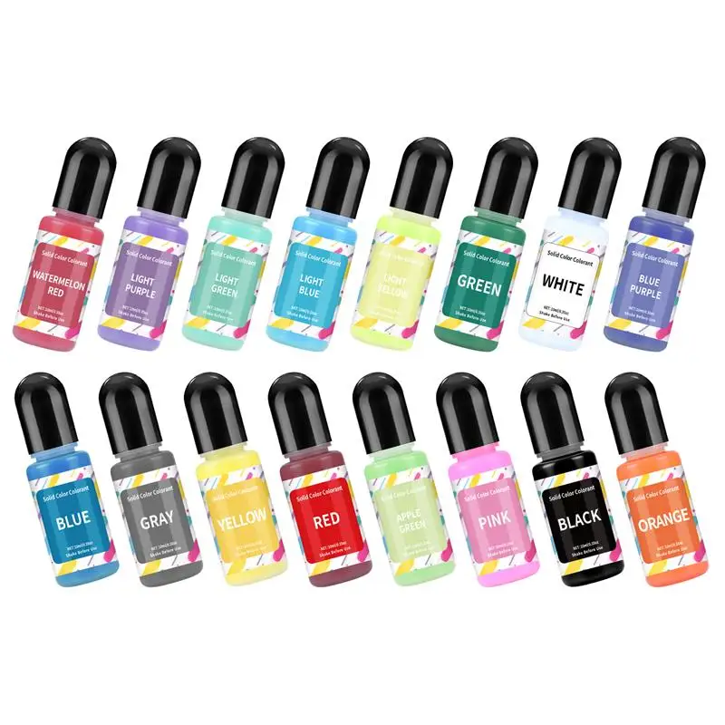 10ml Resin Pigment Epoxy Pigments Color Color Concentrates Liquid Art Ink Liquid Colorant Dye Resin Jewelry Making DIY Mold