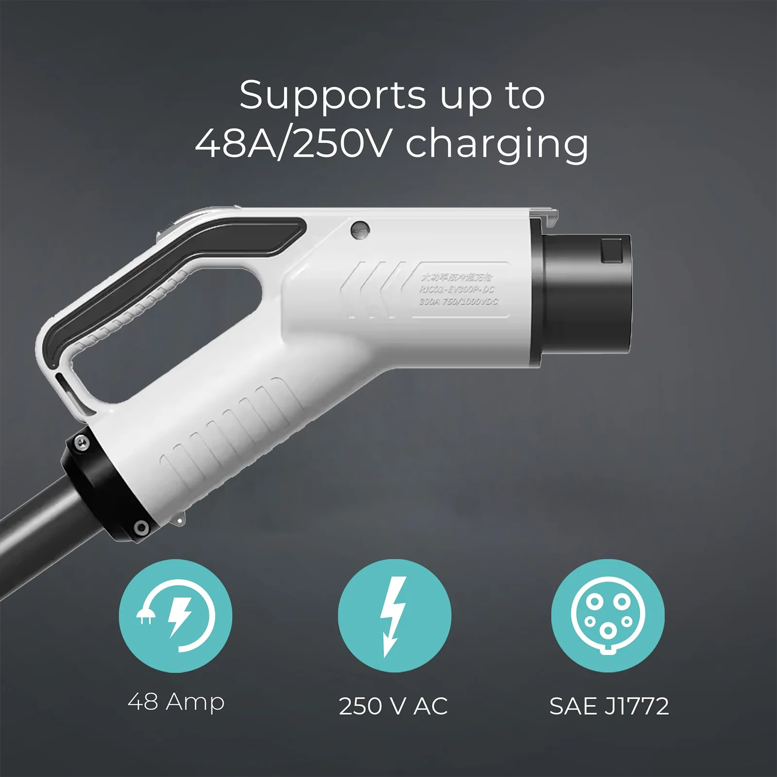 New Energy Vehicle Parts Accessories RJC JC01 GBT EV Charging Plug 800A 1000V DC Liquid Cooling CCS1/CCS2 Head Connector view 4