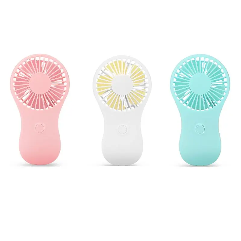 

Mini Handheld Fan with 3 AAA Rechargeable Battery or USB Powered Summer Fan 2 Speeds Quiet Pocket Fan for Home Office Outdoor