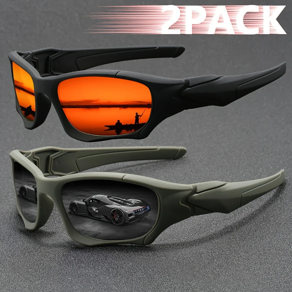 نظارات شمسية تكتيكية مقاومة للرياح لصيد السمك للرجال والنساء، ظلال مموهة كلاسيكية مع حماية من الأشعة فوق البنفسجية للقيادة في الهواء الطلق وركوب الدراجات والمشي لمسافات طويلة