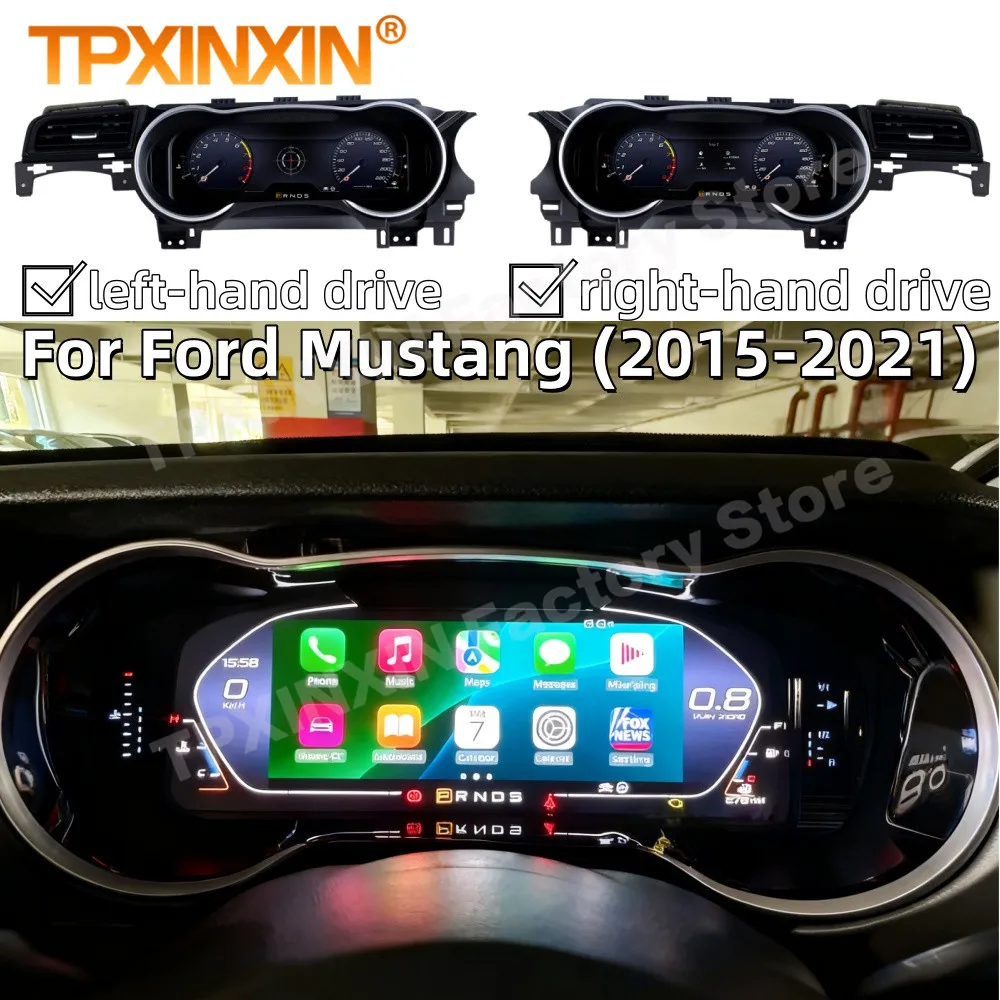 No programming required For Ford Mustang 2015~2021 Digital Dash Panel Gauges Instrument Cockpit Speedometer Dashboard Cluster