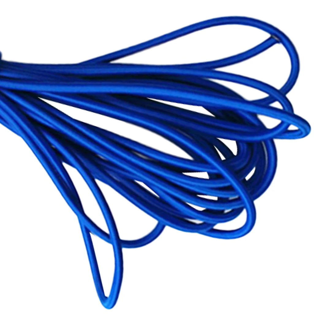 

Durable Elastic Shock Cord Premium Bungee Rope Tie Down Blue for Boat Accessories Trailer Tarpaulin DIY Outdoor 5m
