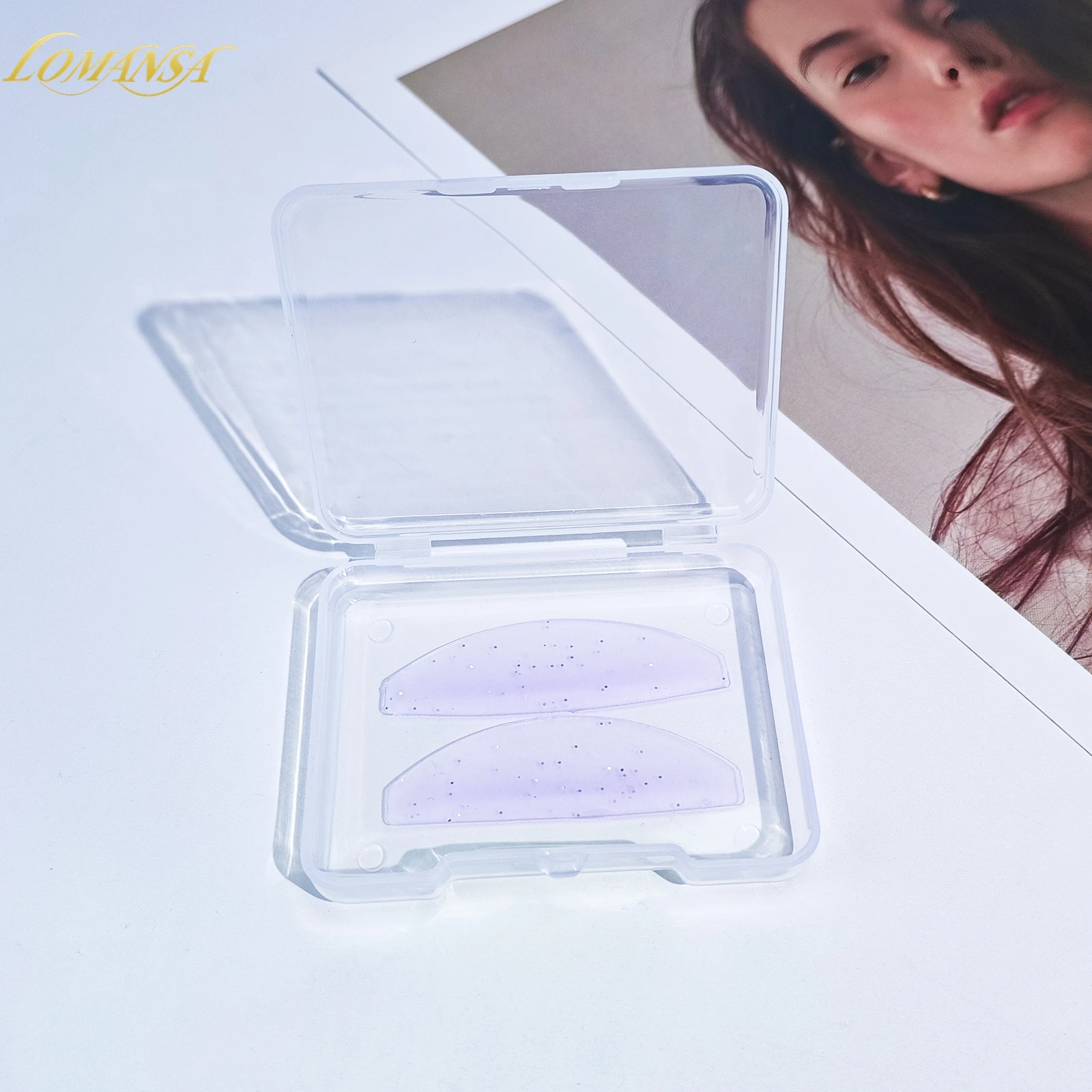 Lomansa 2 Stück Koreanische Wimpernlifting-Pads Flache Silikon-Pads für Dauerwellen-Lotion Nr. 1 Wimpern-Weichmacher-Pads Make-up-Tool – Detail 16