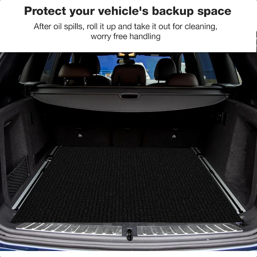 بوصة الثقيلة النفط مقاومة المرآب سيارة أسفل حصيرة قابلة لإعادة الاستخدام الطابق حامي 1 4 بوصة سميكة مطاط مقاوم للمياه دعم النفط امتصاص #5