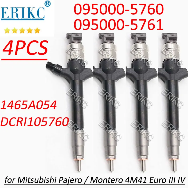 

1465A054 095000-5760 Auto Parts Fuel Injector Set 095000-5761 Diesel Injection Nozzle for Denso Mitsubishi Pajero Montero 4M41