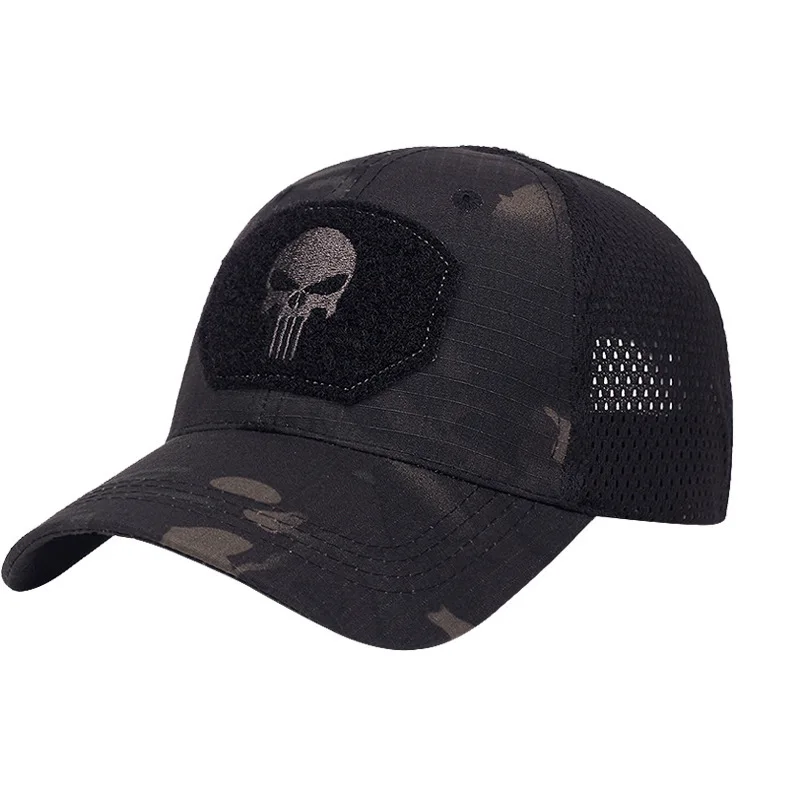 Spring And Summer New Military Fan Outdoor Camouflage Baseball Net Hat Special Forces Tactical Camouflage Cap Skull Shade Cap