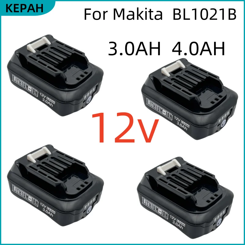 Для аккумулятора Makita 12 В 3000 мАч 👑 BL1021B BL1041B BL1015B BL1020B BL1040B BL1015 Аккумуляторная батарея для электроинструментов Для аккумулятора Makita 12 В 3000 мАч 👑 BL1021B BL1041B BL1015B BL1020B BL1040B BL1015 Аккумуляторная батарея для электроинструментов