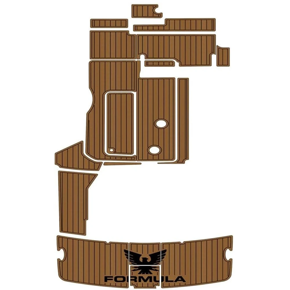 

KXKZREN Premium Customized Formula SS330 Swim Platform Cockpit Marine EVA Foam Boat Flooring Pad Self-adhesive Faux Teak Mat