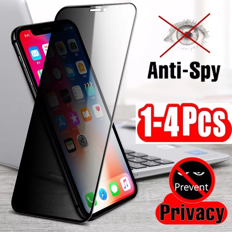 

Anti Spy Screen Protector For iPhone 16 Pro Max 15 14 13 11 12 Mini XR X Xs 7 8 Plus SE 6s 16pro 16promax Privacy Tempered Glass