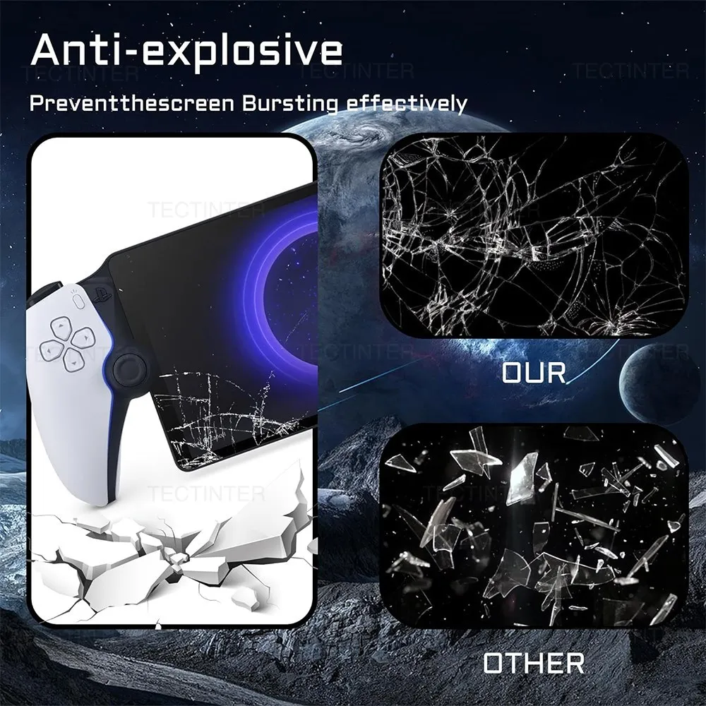 1/2 قطعة حامي الشاشة لسوني بلاي ستيشن PS5 بوابة يده المضادة للخدش الزجاج المقسى طبقة رقيقة واقية الألعاب الملحقات #6