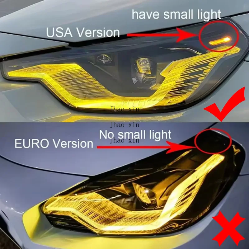 Car Headlight CHIP Angel Eye Front Headlight Ballast Light Source Module Multi-color For BMW 2 Series M2 G42 G87 2022-2024 US