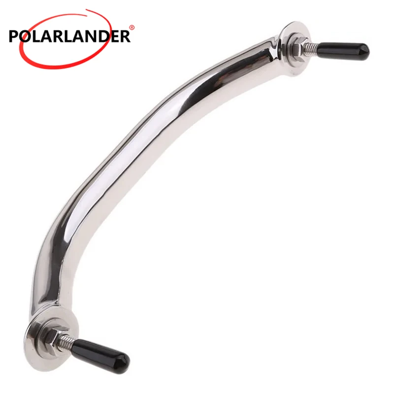 

8 Inch Stainless Steel Polished Handle Grab Durable Handrail Boat Marine Yacht RV Hardware Replacement 1Pc Boat Handrail Silver