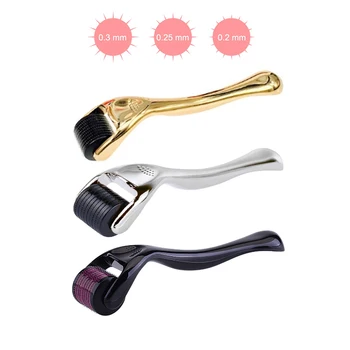 Javemay DRS 540 Derma Roller Micro aghi Titanio Mezoroller Microneedle Macchina per la cura della pelle Trattamento corpo in oro Crescita dei capelli