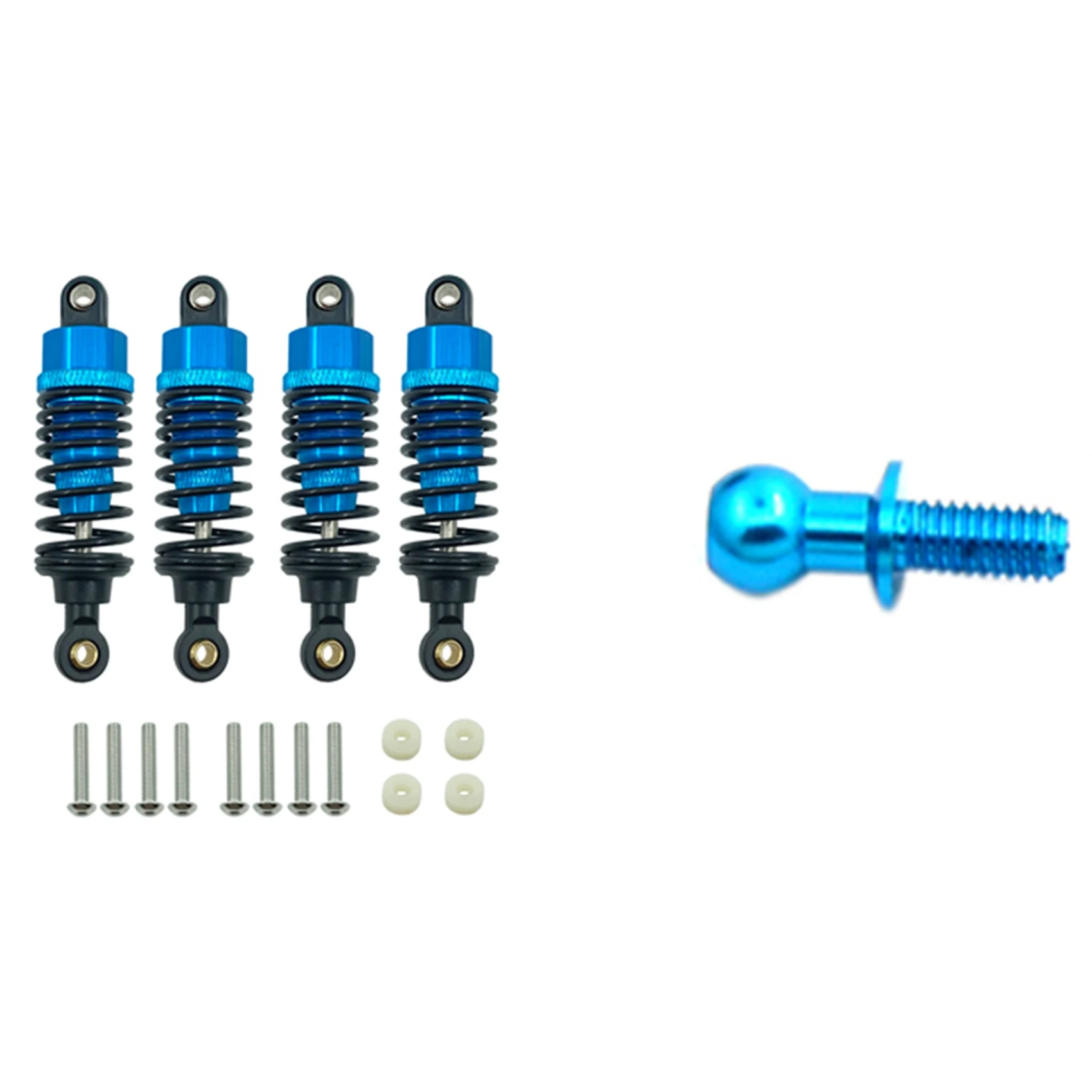 

YSUN-2 Комплект деталей радиоуправляемого автомобиля: 1 комплект амортизаторов из алюминиевого сплава и 1 комплект металлических шестигранных винтов M3 с шаровой головкой