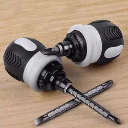 Short Shaped Ratchet Screwdriver Set Radish Head High Hardness Labor-Saving Multi-Functional Dual-Purpose Tool