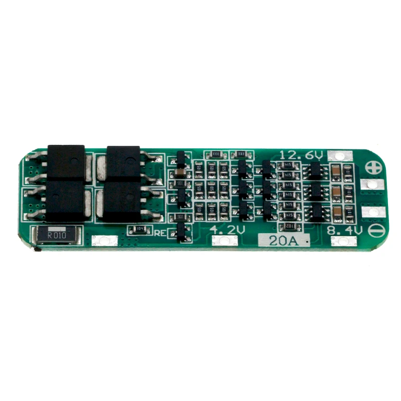 BMS 3S 20A Li-ion Lithium Battery 18650 Charger PCB BMS Protection Board For Drill Motor 12.6V Lipo Cell Module 64x20x3.4mm image 4