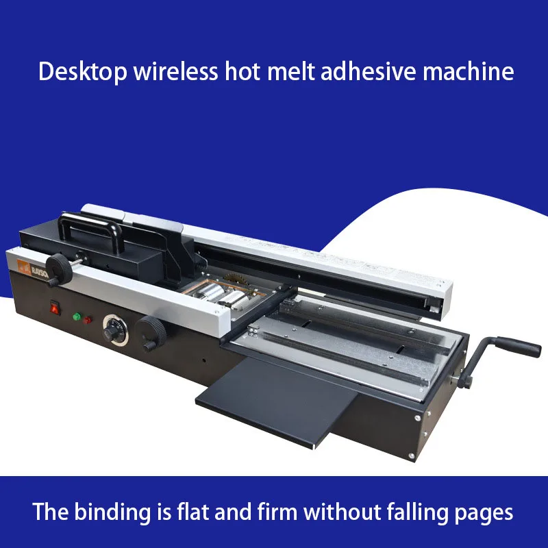 40a Desktop A4 Size Manual Hot Melt Glue Book Binding Machines Electric Power Manual Glue Binder