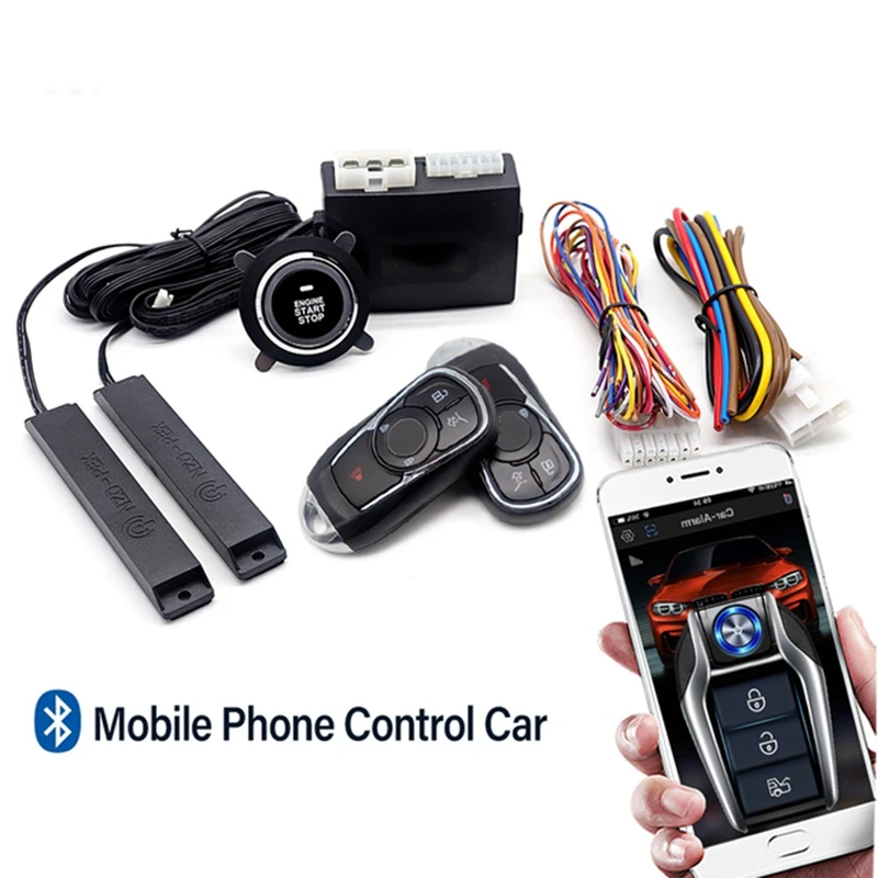 

Car Remote Start Mobile Phone APP Control System Car One-Key Start-Stop Button System Car Keyless Entry Central Lock Kit