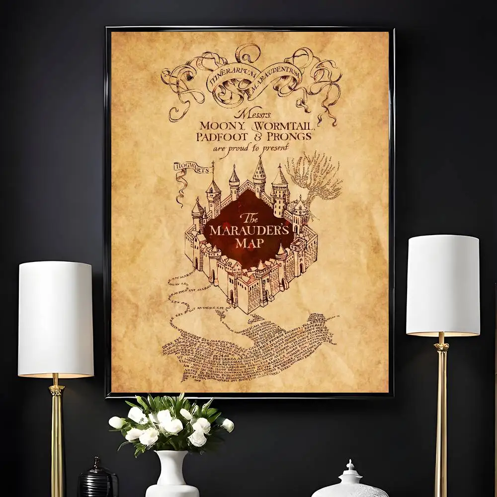 ملصق عتيق ذاتي اللصق جدار الفن لغرفة المعيشة غرفة نوم لا تتلاشى الساحر المصور كتاب ملصقات ديكور المنزل الحديث