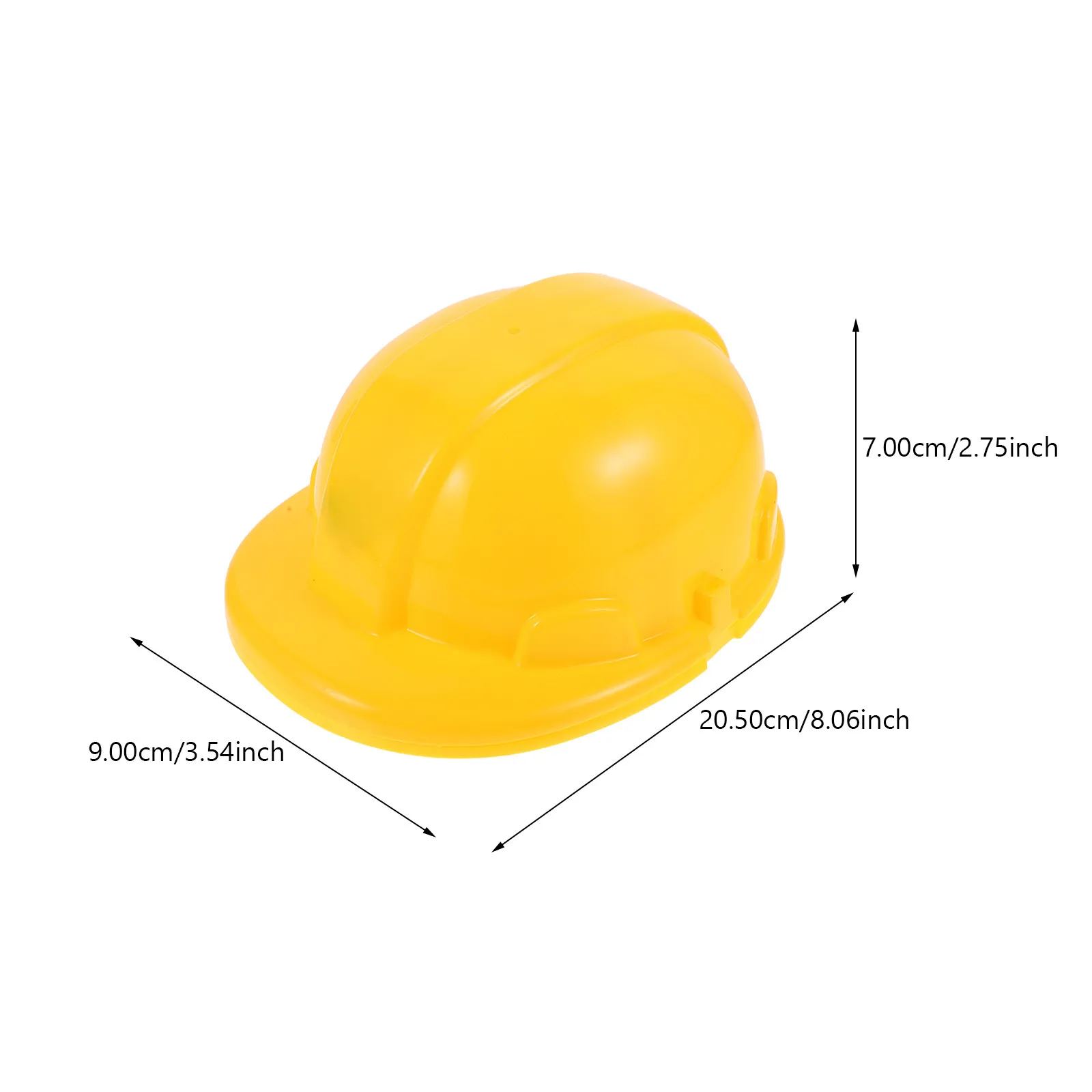 2Pcs Kids Construction Helmets Bright Orange Lightweight Plastic Engineering Hats for Role Play Party Supplies Construction